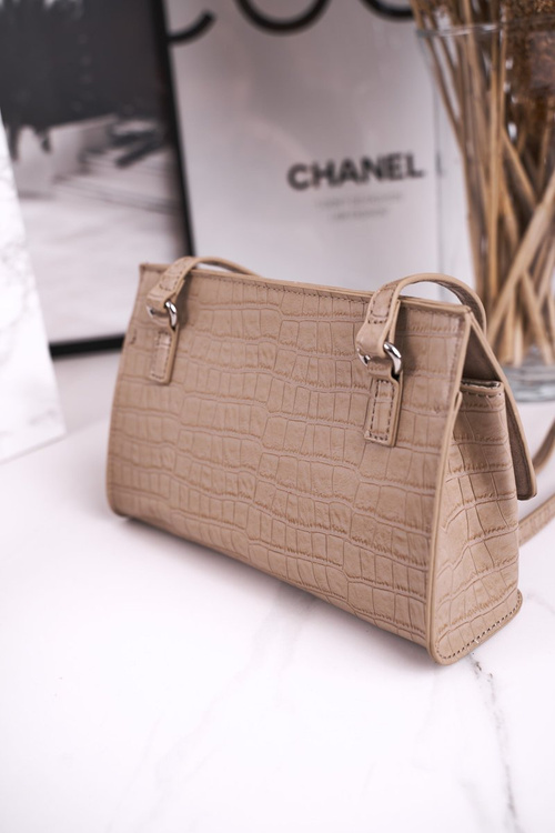 Torebka Listonoszka MONNARI BAG5450-015 Beżowa Print Zwierzęcy