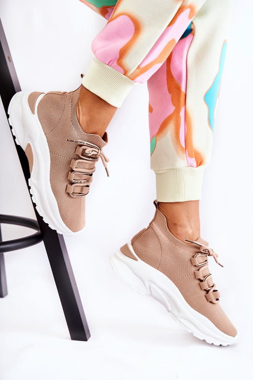 Women's Sport Sock Shoes Beige KeSport