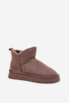 Snow boots made of natural suede lined with fur Vinceza 97961 brown