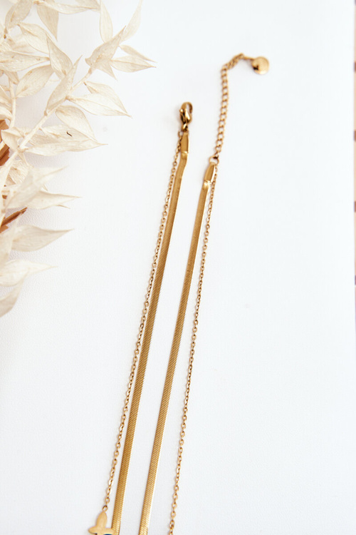 Women's Snake Chain With Butterflies Gold