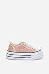Low Women's Sneakers On Platform Pink Melina