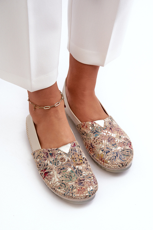 Women's Leather Ballerinas Maciejka 1930B-04 Beige