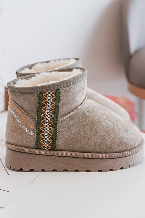 Children's Insulated Snow Boots Green Leonora