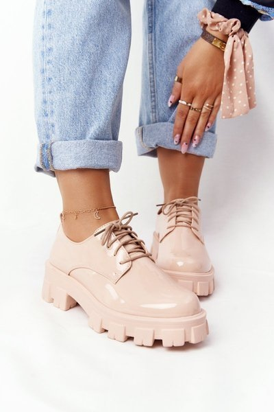 Women's Oxfords Brogues On Platform Nude Imogen