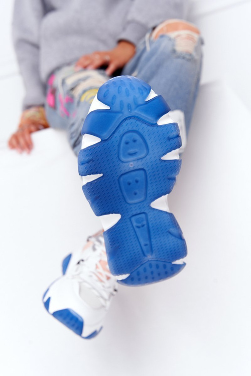 Sportowe Buty Na Dużej Podeszwie GOE HH2N4034 Biało-Różowe