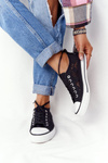 Women's Lace Sneakers Black Candice