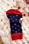 Men's Christmas Socks Reindeer Navy blue and red