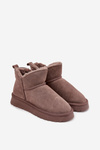 Snow boots made of natural suede lined with fur Vinceza 97961 brown