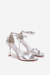 Silver Heel Sandals Revella