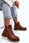 Women's Classic Boots Flat Heel Brown Ballisa