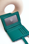 Women's Wallet Purse Made of Eco Leather Green Lazara