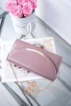 Women's Pink Lacquered Clutch Bag