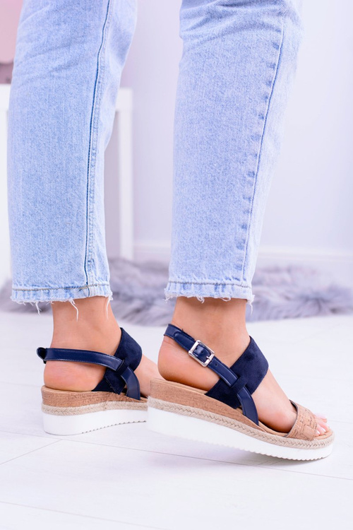 Women's Felucci Linen Anchor Sandals