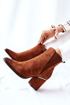 Suede Heeled Boots Brown Coriseis