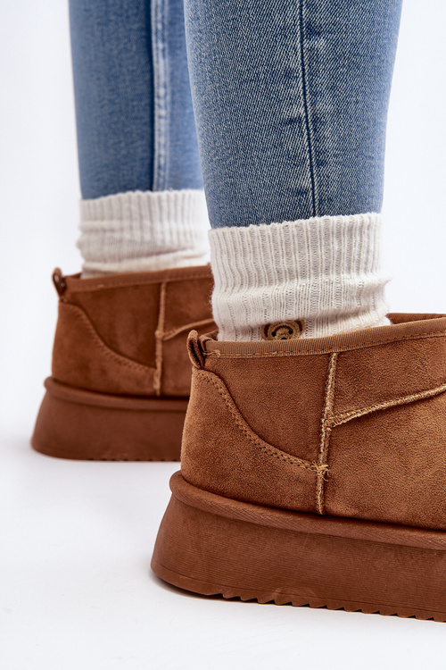 Women's Snow Boots On Thick Sole Camel Caliksa