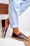 Espadryle Pleciona Podeszwa Metaliczne Big Star Brązowe DD274A146