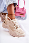 Women's Suede Sports Shoes Sneakers Light beige Britany