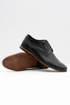 Men's Leather Black Livio Half Boots