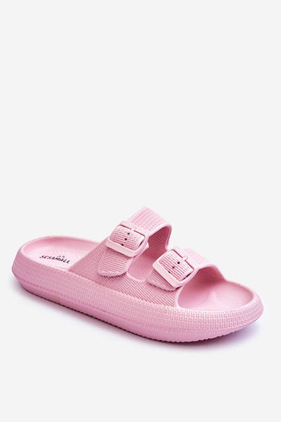 Women's Foam Sandals With Stripes Pink Sharmen