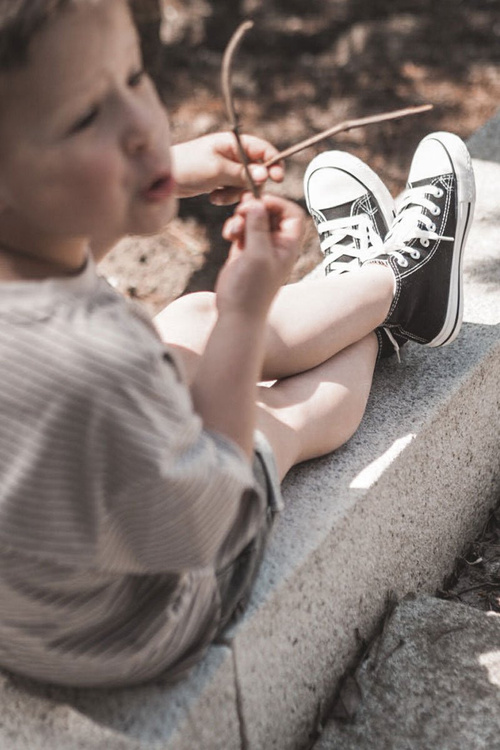 Kids High Sneakers Black Filemon