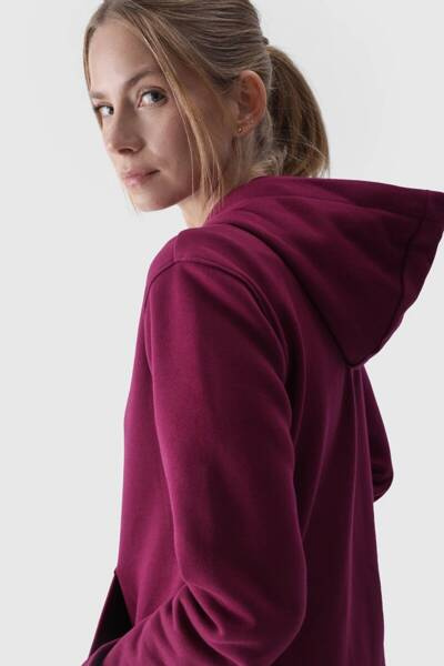 Women's Hoodie Zippered Cotton 4F Gray 4FWMM00TSWSF1467-27M