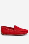 Men's Suede Slip-On Moccasins Red Rayan