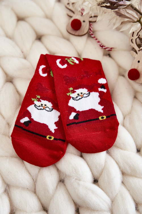 Children's Christmas Socks Santa Claus Cosas Red-Green