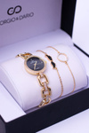 Giorgio Dario Set Gold Watch Two Bracelets