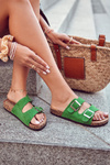 Women's Slippers Green Misandei