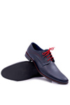 Men's Elegant Leather Menelaos Blue Men's Elegant Leather Half Shoes