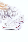 Children's High Sneakers With Lace White Roly-Poly