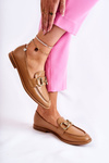 Mokasyny Damskie Skóra Camel Coriso
