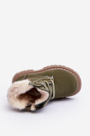 Children's Trapper Boots with a Zip and Sheepskin Zilelone Marialee