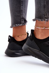 Sportowe Buty Sneakersy Damskie Czarne 4FRSS24FLOWF055