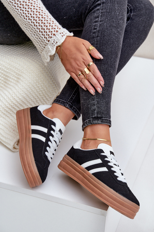 Women's Platform Sneakers Black Egelia