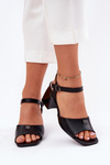 Womens heeled sandals Vinceza 62235 black