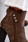 Suede Boots On High Heel Green Lagerlla