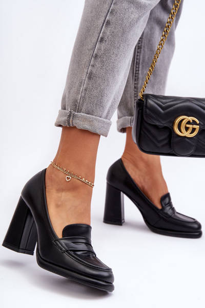 Stylish Heels On The Stiletto Black Florence