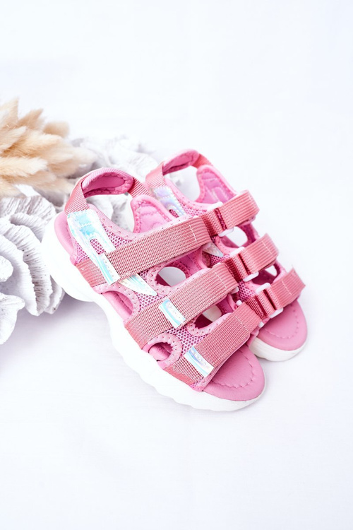 Children's Sport Velcro Sandals Pink Flyn