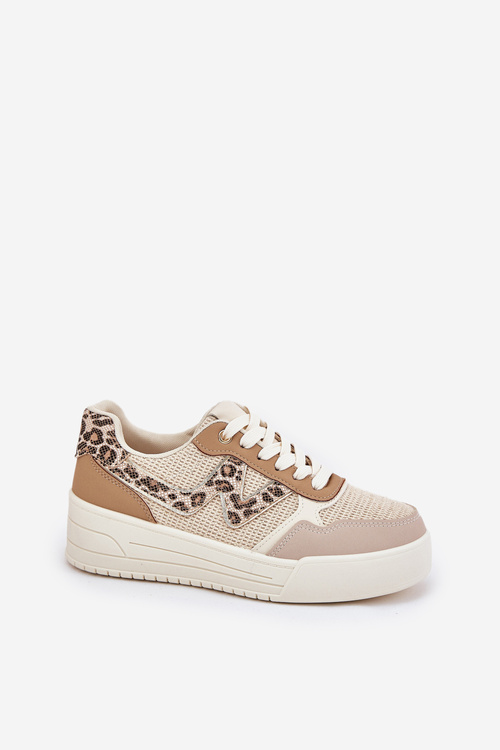 Ladies Sports Shoes On Platform Panther Khaki Lorori
