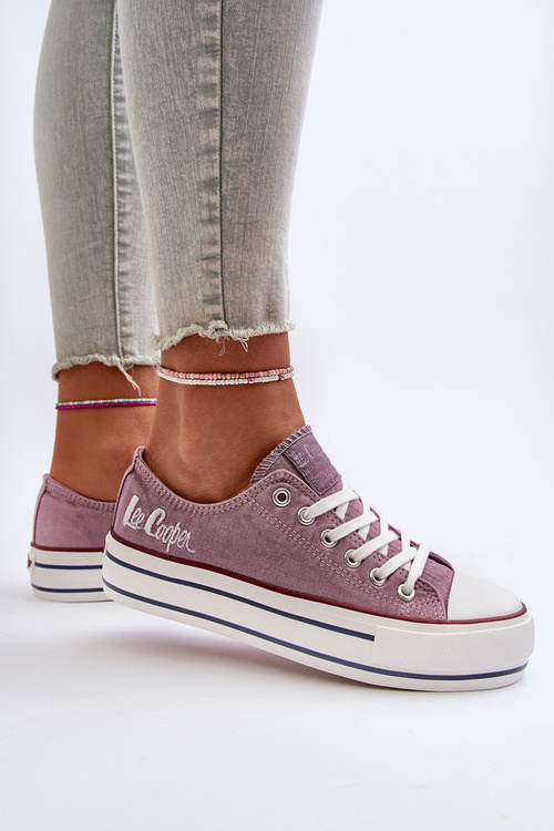 Trampki Gruba Podeszwa Damskie Fioletowe Lee Cooper LCW-24-31-2219