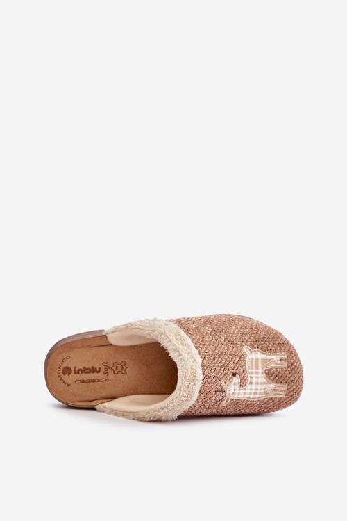 Women's Slippers With Reindeer Inblu CT000034 Beige