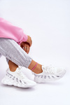 Women's Fashion Sock Sneakers White Daxo