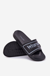 Męskie Klapki Czarne WRANGLER AVERELL SLIDER MEN LOW 20251042.25Y 