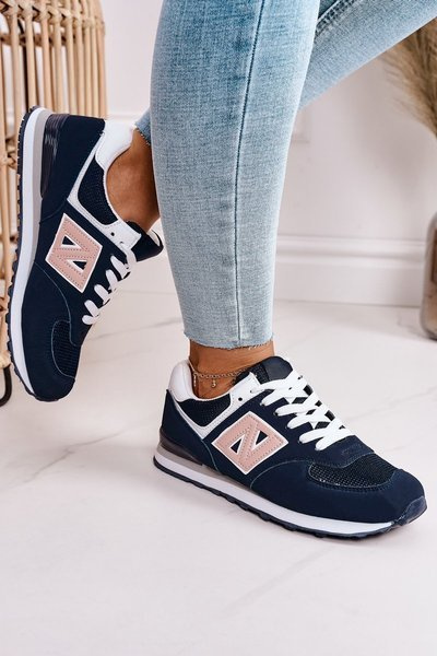 Women's Sport Shoes Sneakers Blue-Pink Last Minute