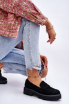 Classic Suede Loafers Loafers Black Corrin