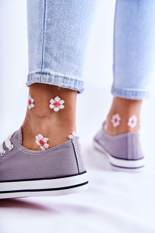 Women's Classic Sneakers Grey Be Mine