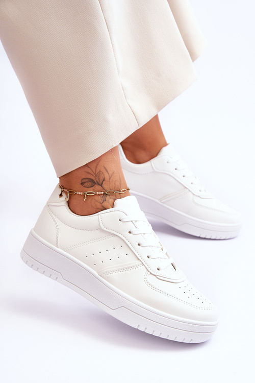 Classic Platform Sport Shoes White Feel It