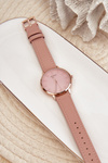 Women's Leather Analog Watch Nickel Free Ernest Pink E94195
