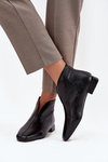 Women's ankle boots with delicate heels black Elvienne